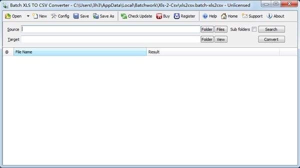 Batch Excel to CSV Converter