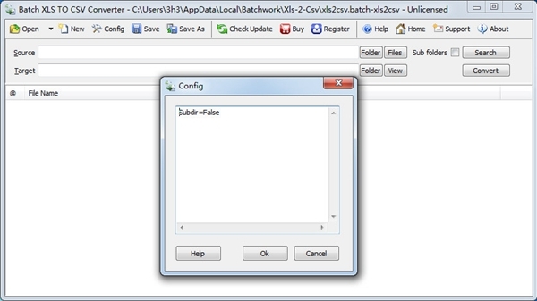 Batch Excel to CSV Converter