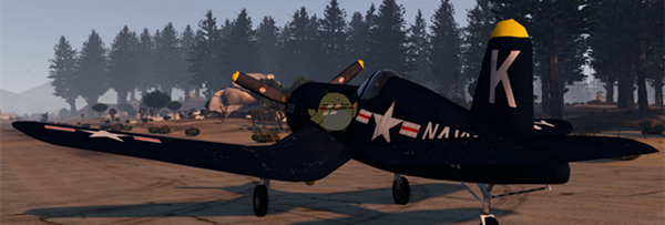 GTA5二战F4U战斗机MOD