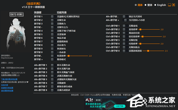 往日不再三十一项修改器