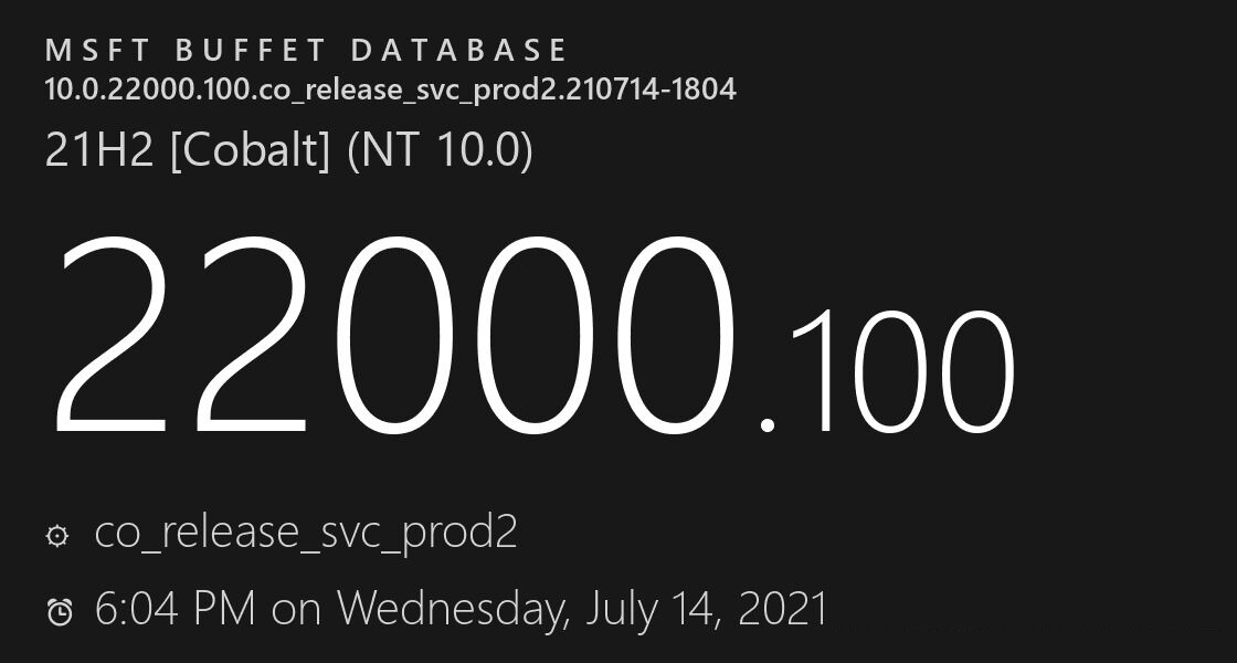 Win11 KB5004300离线更新补丁