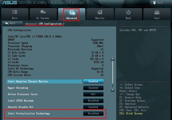 此主机支持Intel VT-x,但Intel VT-x处