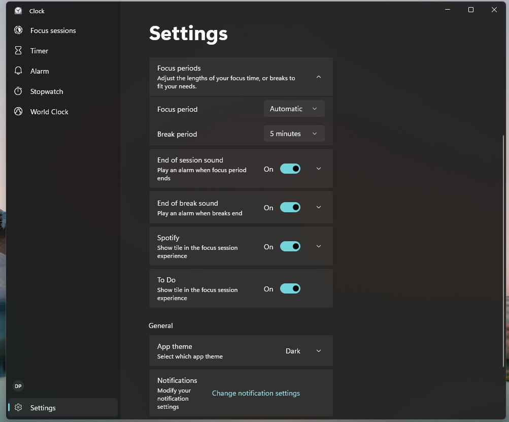 微软Win11新时钟应用Focus Sessions使