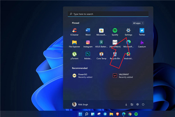 Window11如何禁用透明任务栏