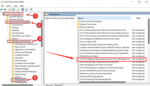 Win11如何禁用资源管理器历史搜索?