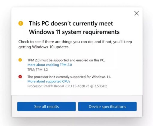 微软Win11PC健康检查工具正式版上线