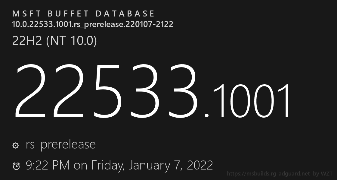 Win11 22533.1001