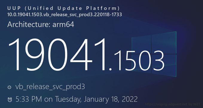 微软最新Win10 KB5009596(19044.1503)