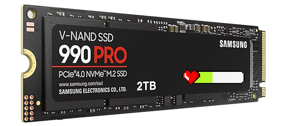 三星 990 Pro 固件更新，SSD 健康状况骤降问题解决
