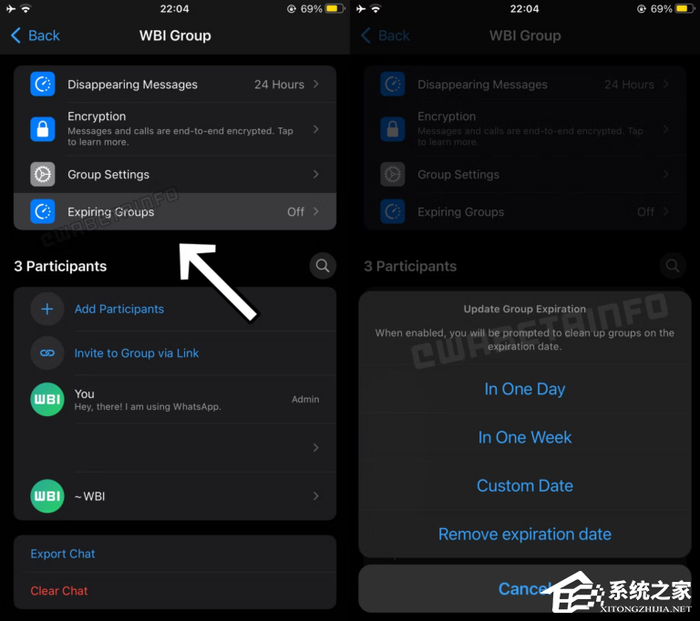 WhatsApp 正在打造可自动解散群聊