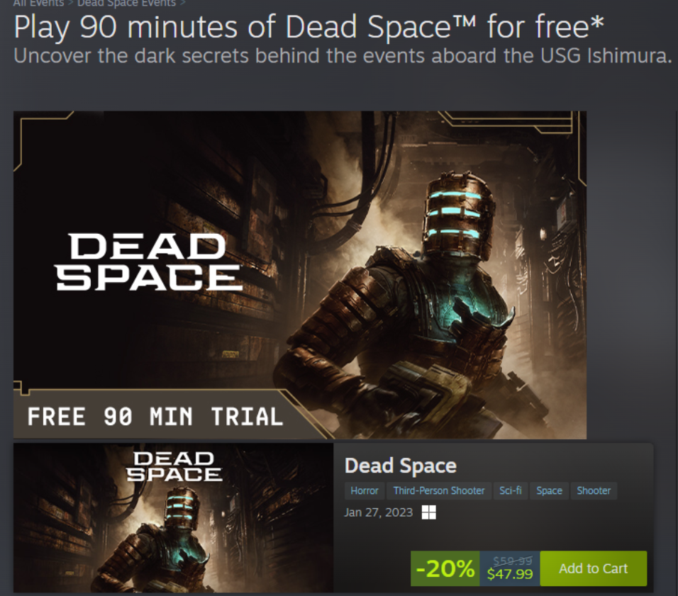 Steam 首次开放 90 分钟游戏试玩：可下载整个游戏任意玩 90 分钟