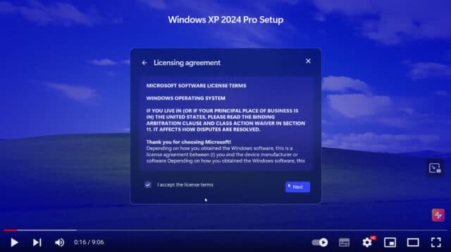 令人惊叹的“Windows XP 2024 Edition