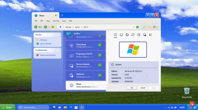 令人惊叹的“Windows XP 2024 Edition