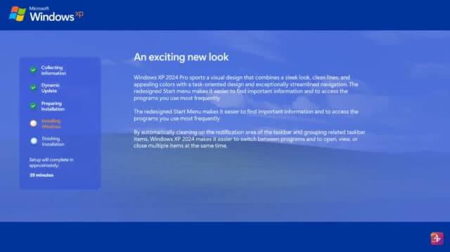 令人惊叹的“Windows XP 2024 Edition