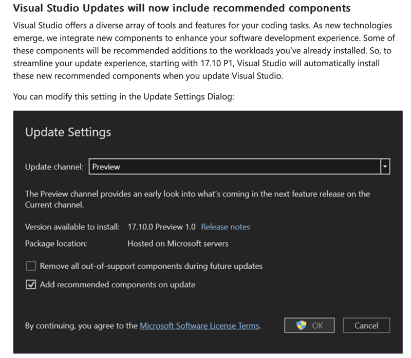 微软 Visual Studio 2022 17.10 首个预