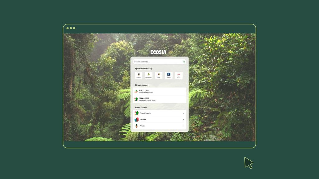 号称全球最环保浏览器，Ecosia 浏览器