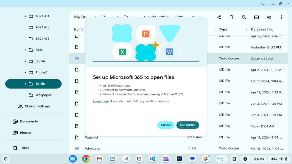 谷歌 ChromeOS 整合 Microsoft 365：可