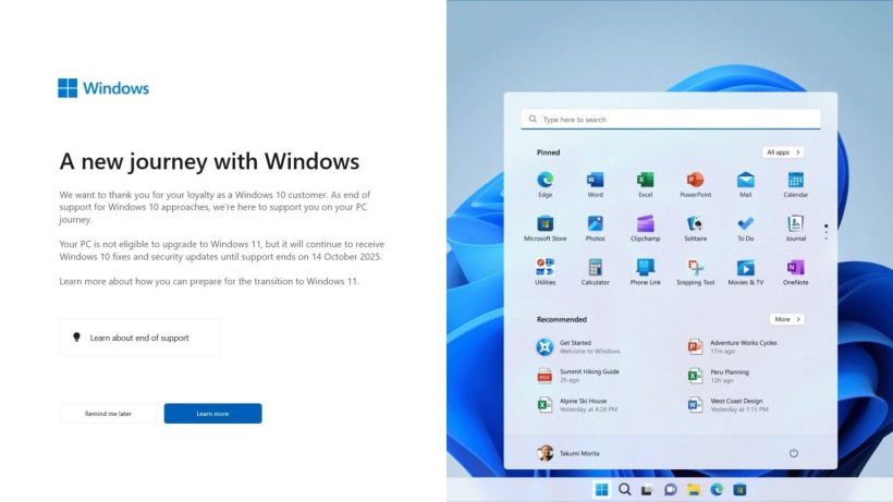微软全屏弹窗提醒 Win10 用户升级 Win
