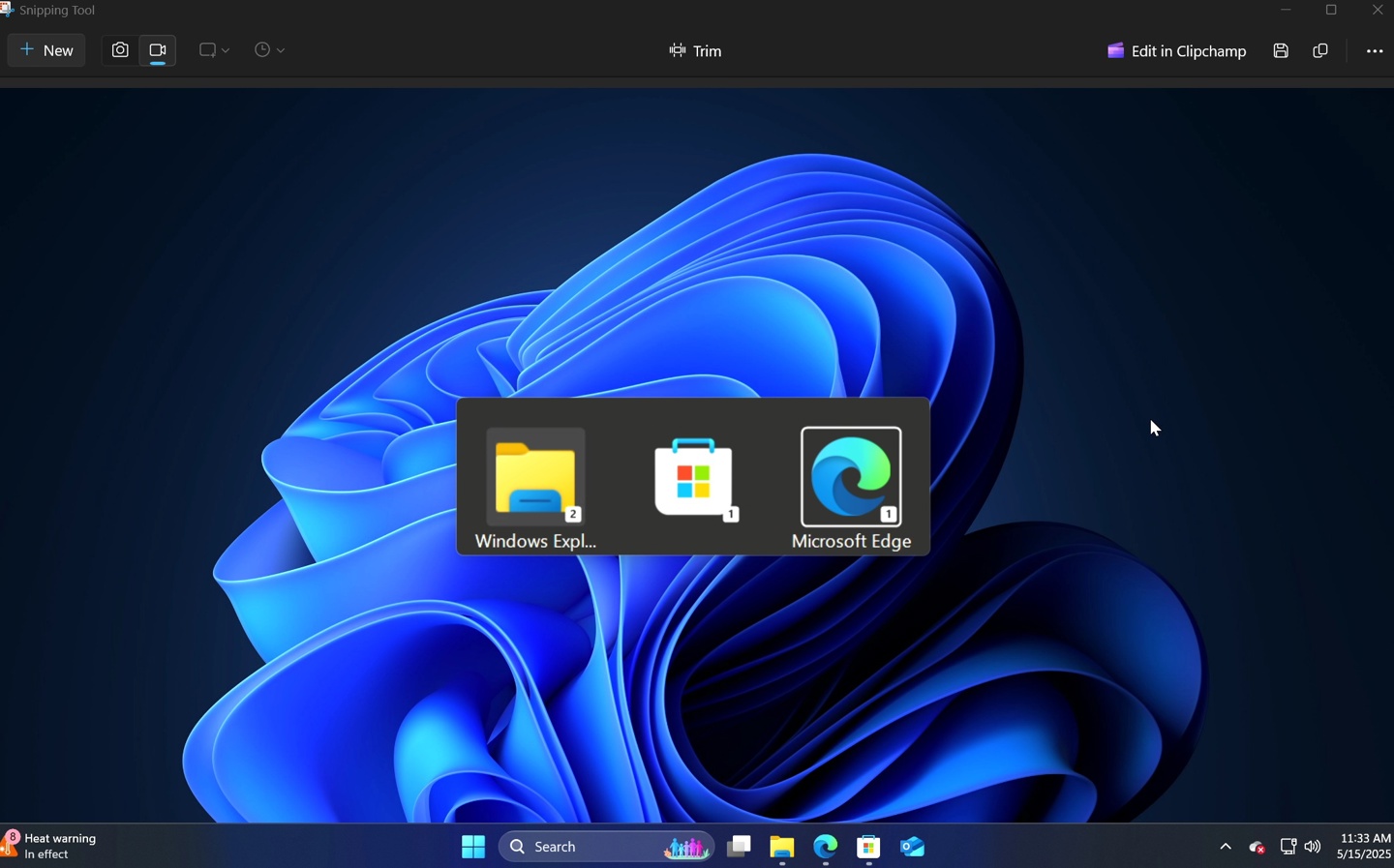 Win11 内置截图工具升级：简单剪辑录频