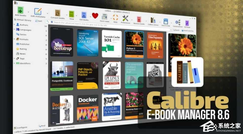 开源电子书管理工具 Calibre 8.6 版本