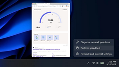 微软携手 Ookla 升级体验：Win11 任务栏新增网速测试功能