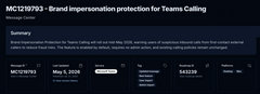 微软 Teams 将上线“品牌冒充防护”功能，防范钓鱼电话诈骗