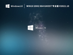 WIN10 20H2 X64 GHOST 专业版 V2022.10