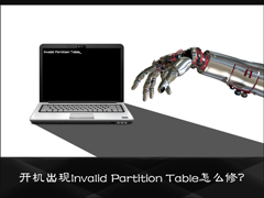 电脑开机出现Invalid Partition Table怎么修复？