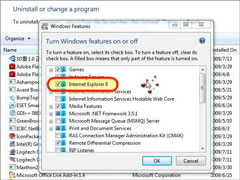 Win7中的IE8浏览器可以卸载吗？【图】