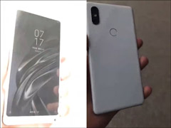 后置竖排双摄！疑白色版小米MIX 2S手机真机上手视频遭曝光
