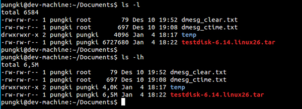  Linux ls命令操作实例汇总