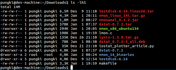  Linux ls命令操作实例汇总