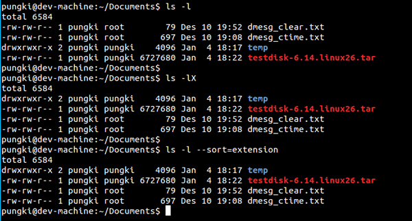  Linux ls命令操作实例汇总