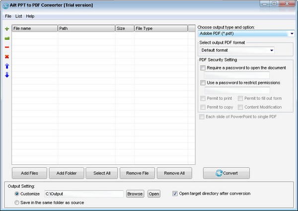 Ailt PPT to PDF Converter