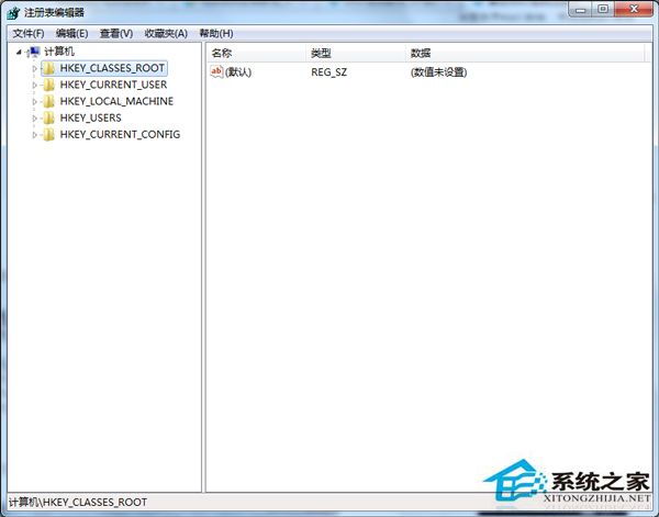 Win7快速备份系统注册表的操作步骤