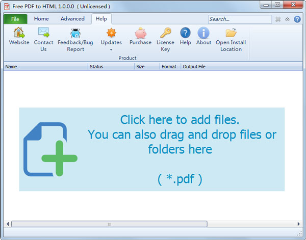 PDF转html(Free PDF to HTML) V1.0.0.0