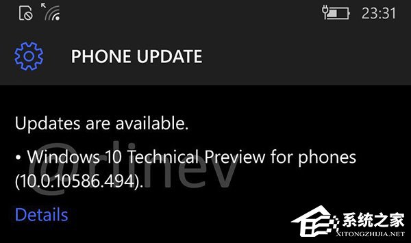 Win10 Mobile稳定版10586.494升级或于本周推送