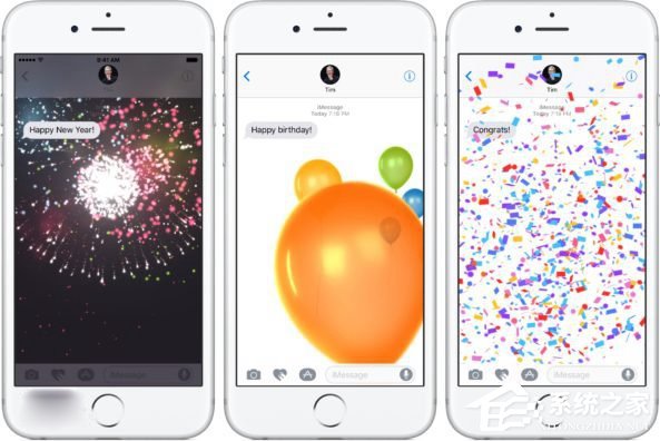 苹果iOS10 iMessage新特性：表达爱意更生动