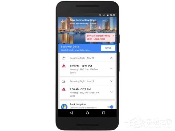 Google Flights推出提醒功能：让用户免受机票涨价困扰