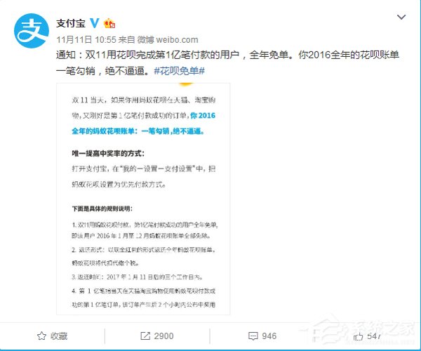 支付宝给她全年花呗支付免单，妹子终于肯相信这个事实