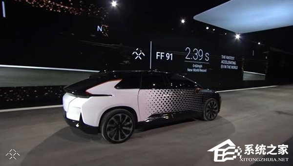 法拉第未来CES展发布首款生态电动车FF 91