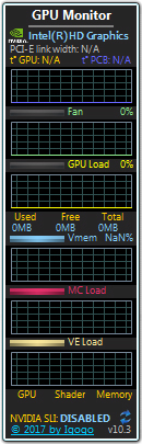 显卡监视桌面小工具(gpu monitor) V10.3