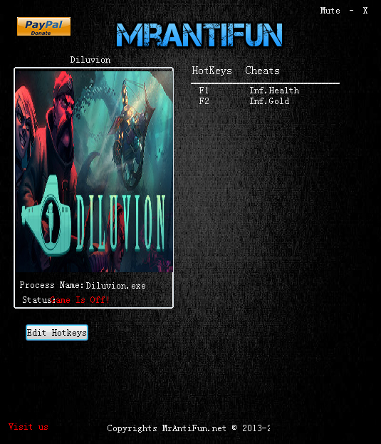 Diluvion两项修改器 V3.0 绿色版