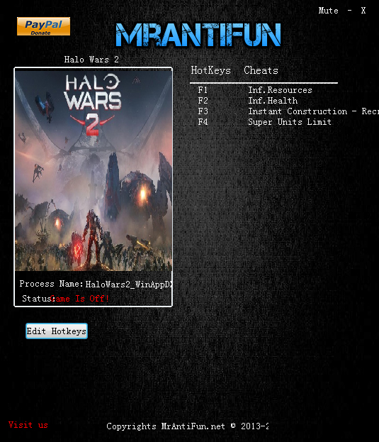 光环战争2五项修改器 V1.2 绿色版