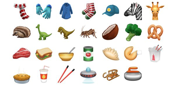 嘘!一大波全新的emoji表情要来了