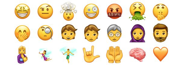 嘘!一大波全新的emoji表情要来了