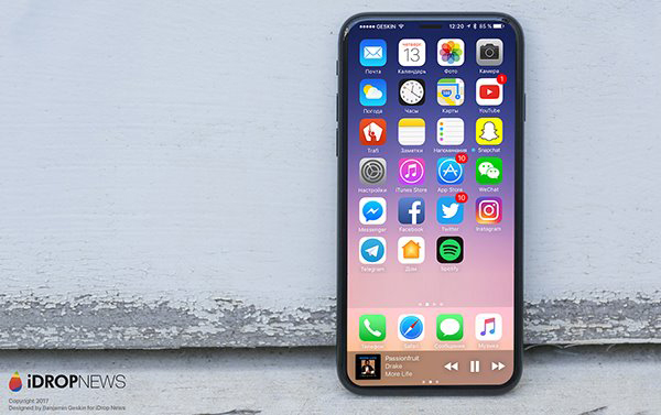 全面屏or玻璃下指纹识别？苹果iPhone8竟有多款原型机