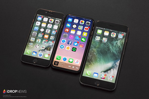 全面屏or玻璃下指纹识别？苹果iPhone8竟有多款原型机
