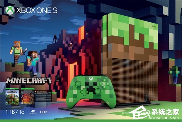 微软公布《我的世界》定制版Xbox One S:草地+泥土经典画面机身