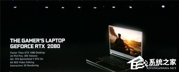 黄仁勋发布NVIDIA RTX 2080移动版